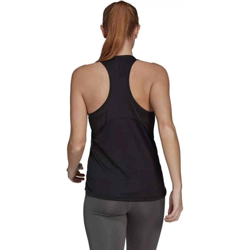 adidas 278035 AEROREADY 2 Move Logo Sport Tank Top, Black/White, sz. L - Picture 4 of 4